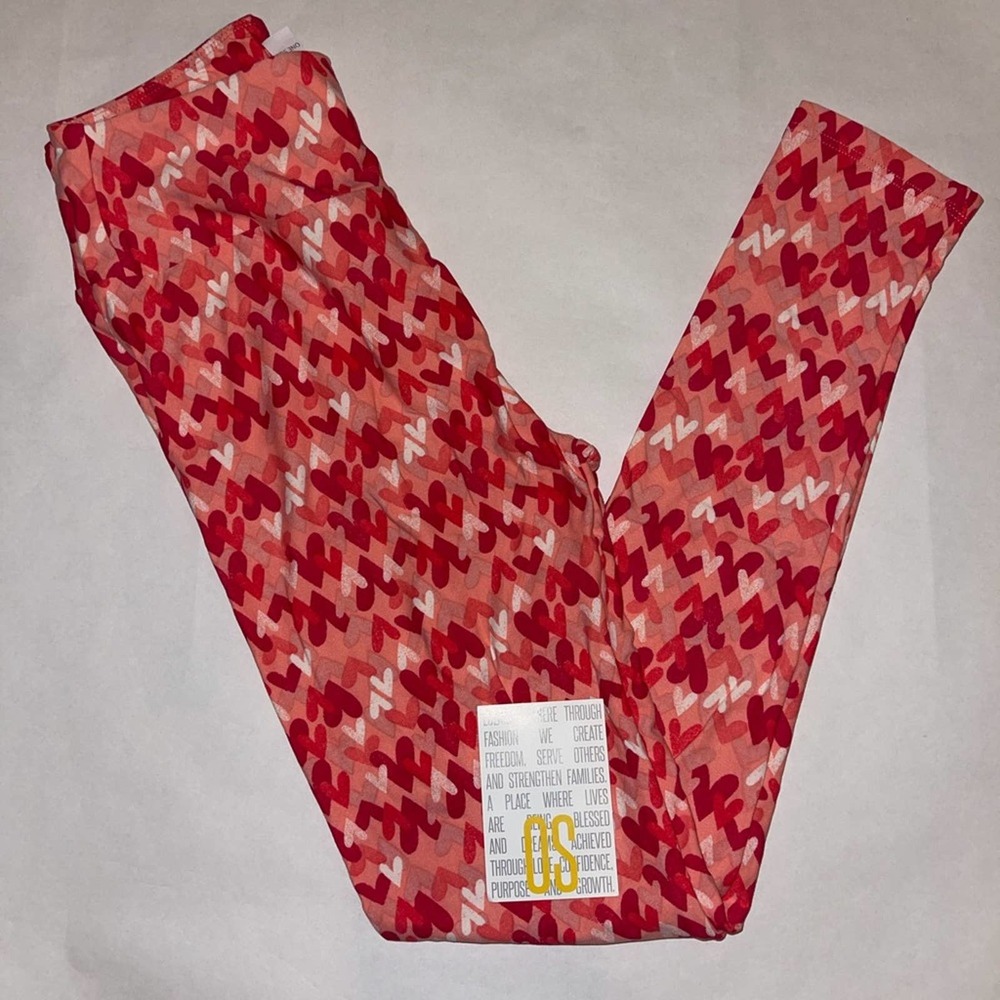 LuLaRoe Valentine's One Size Leggings